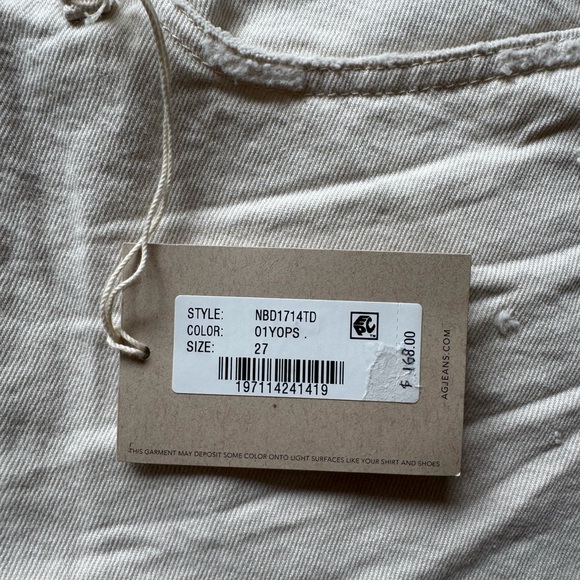 NWT AG Hailey White Cutoff Relaxed Denim Shorts - Picture 11 of 15